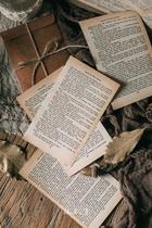 Retro nostalgic English old paper background paper decoration storefront display groceries ancient antique book page photo props