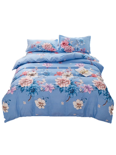 Простыня, комплект, покрывало, пододеяльник для школьников, одеяло для домашнего использования, 4 предмета, увеличенная толщина, 3 предмета