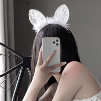 Блюдо для волос с ухом для одного кота белый