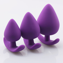 Silicone anal plug Anal plug vestibular orgasm male and female masturbator g-spot vestibular anal plug out of the tail