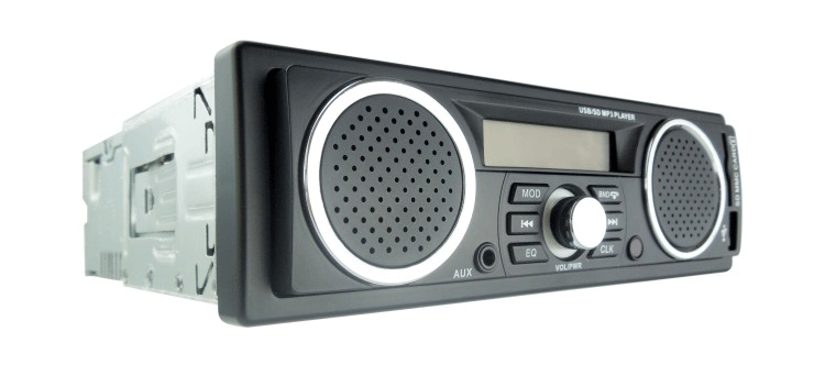 máy chiếu xiaomi Pin xe điện Bluetooth mp3 máy nghe nhạc fm đài phát thanh xe hơi thế hệ máy chủ cd, dvd đi kèm loa - Trình phát TV thông minh