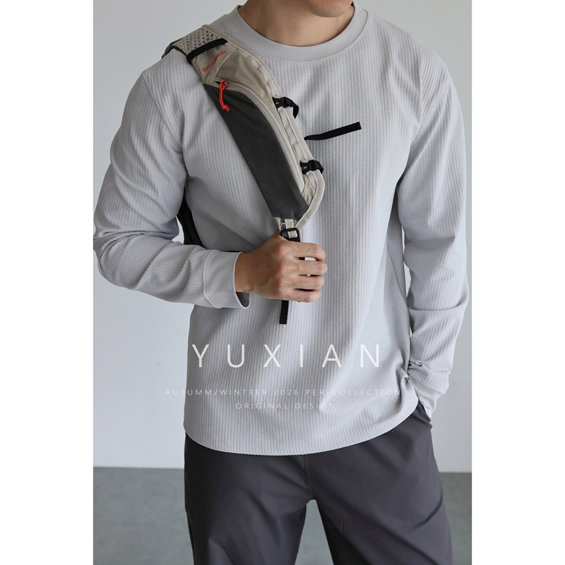 【Solotex "Zero Pressure" Fabric】Honeycomb Lightweight Moisture-Wicking Sports Stretch Anti-Wrinkle Long-Sleeve Quick-Drying T-Shirt