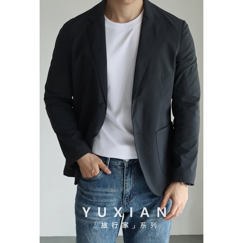 [Traveler Series] Sun-Protective Lightweight Suit, Easy to Care For, Wrinkle-Resistant, Casual Business Commuting, Spring and Summer Men's Wear