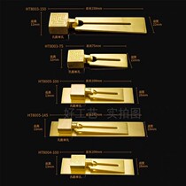 Factory direct new Chinese solid wood furniture cabinet door drawer pure copper surface mounted hanging pull a variety of sizes available