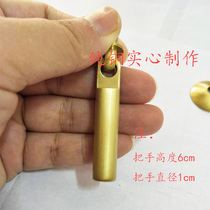 New Chinese solid wood mahogany furniture cabinet door drawer open handle factory direct round hanging solid copper handle