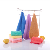 10 coral fleece single-layer thickened rags absorbent and lint-free can be hung to wipe the kitchen dishcloth to wipe the tablecloth