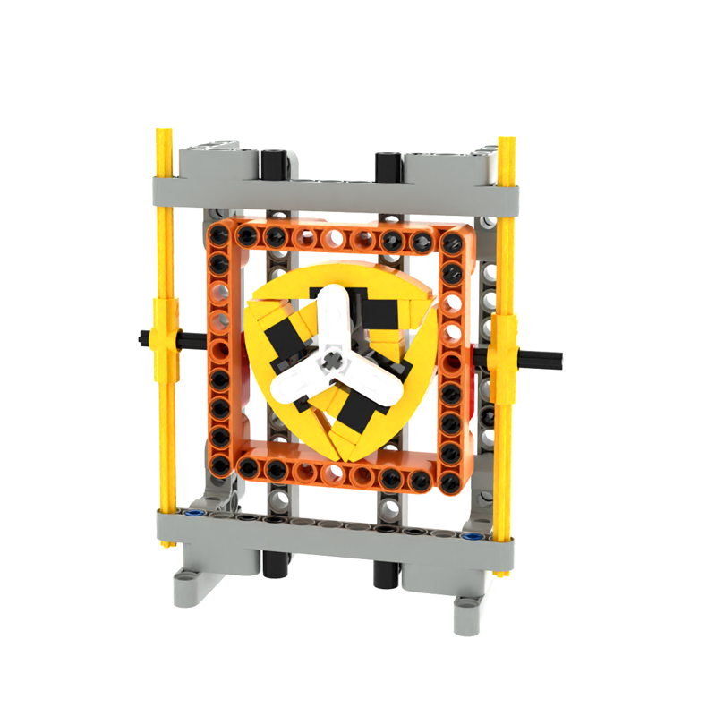 リトルエンジニア国内ビルディングブロックロボットギア機械技術アセンブリ Lelo トライアングル機構教材