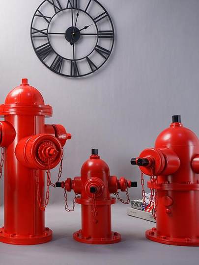 金属工艺品创意家居装饰品工业风铁艺复古消防栓模型摆件摄影道具