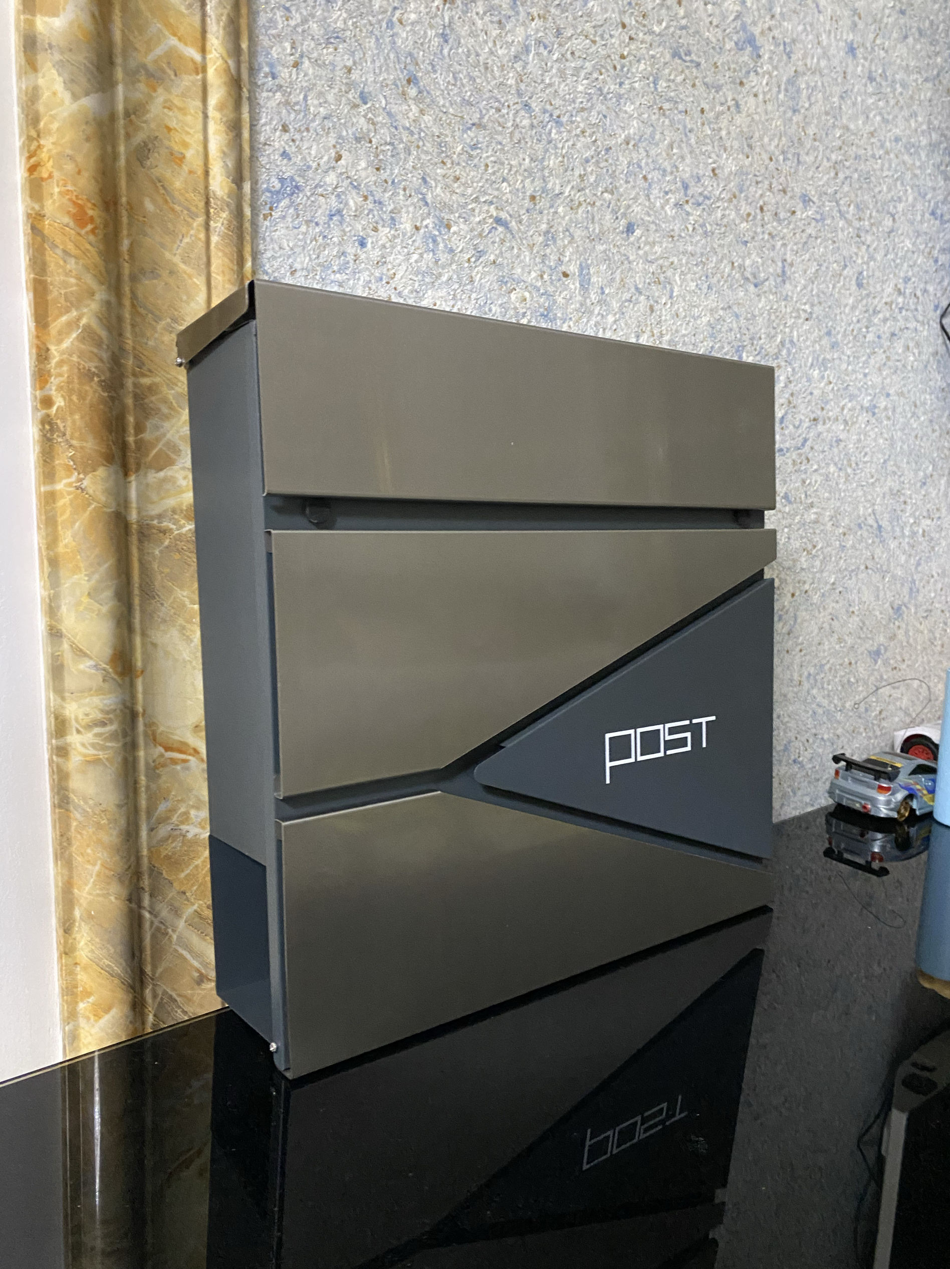 人気の屋外用ステンレス製メールボックス、商業用オフィス用投書箱、防水高級メールボックス、在庫あり