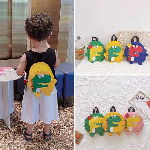 Мультяшная детская сумка через плечо, динозавр для детского сада, маленький школьный рюкзак для мальчиков