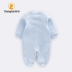 Quần áo trẻ em Tong Tai nam và nữ bé jumpsuit cotton ấm áp mùa thu đông mùa đông tay áo dài 3-18 tháng Áo liền quần