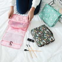 Cosmetic bag female large capacity cute girl waterproof man portable with hook travel storage bag net red wash bag