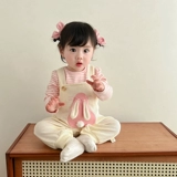 Весенний милый комбинезон для раннего возраста, комплект для девочек