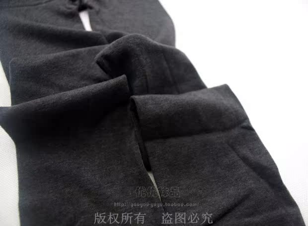 Quần legging nhung Na Jiao Ting 280D ấm mỏng chín quần màu xám quần mùa thu và vớ mùa thu nữ đích thực - Quần nóng lên quần giữ nhiệt nam xuất khẩu