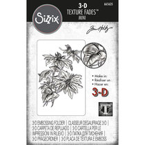 Sizzix 3DTexture Fades Texture Clip Mini poinsettia Tim Holtz 665635
