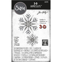 Sizzix 3D Impresslits Texture Clip Snowflake Tim Holtz 665376