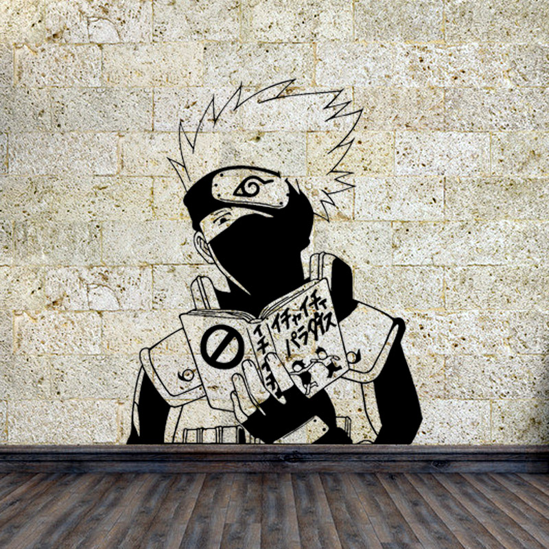 Naruto car stickers Kakashi anime personality wall stickers Waterproof college student bedroom dormitory poster stickers