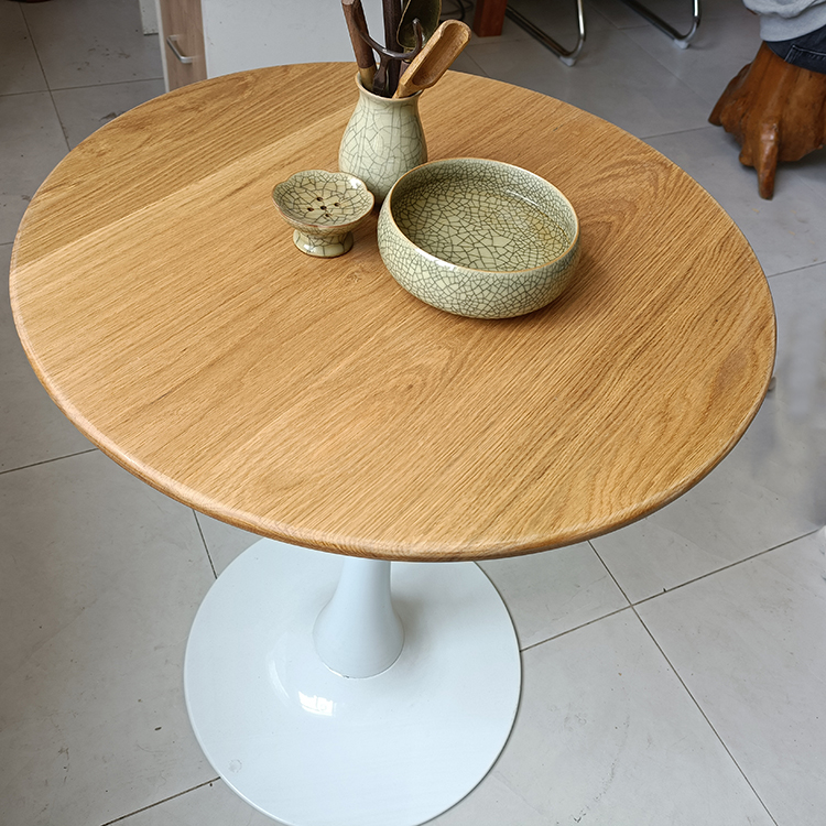 American red oak desk dining table coffee table bay window TV cabinet stair water board log wood furniture customization