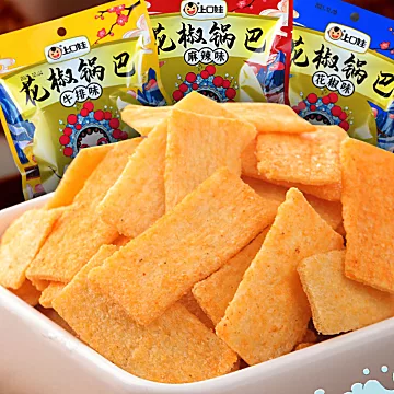 爆款返场！上口娃锅巴小零食8袋