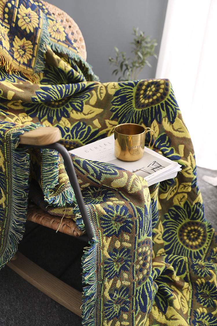 Bắc Âu in tua đan chăn len chăn văn phòng điều hòa không khí ăn trưa nghỉ chăn khăn choàng chăn sofa giải trí chăn - Ném / Chăn chăn cừu chữ vạn