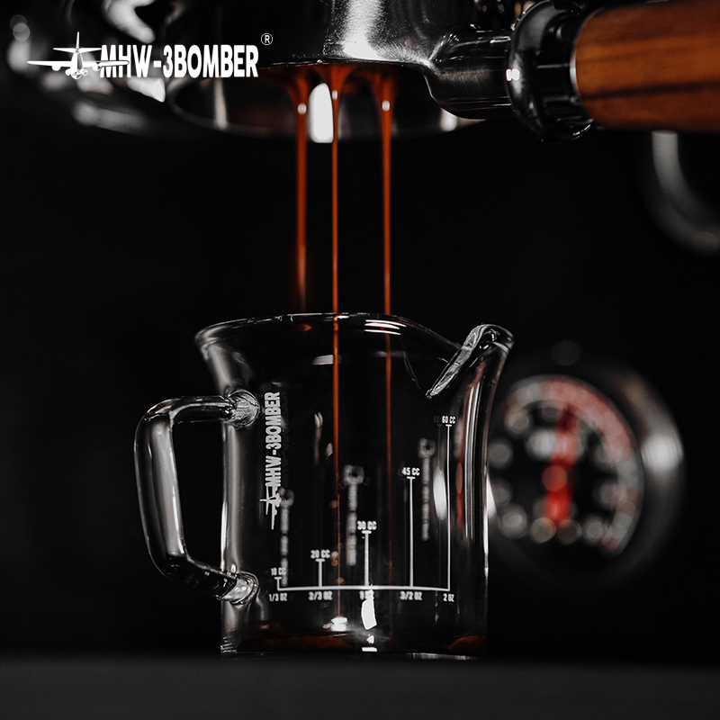 MHW-3BOMBER bomber double mouth measuring cup Italian cup small milk shot cup glass concentrated cup
