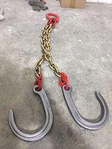 Complete collection of tow truck hooks rescue vehicle accessories tow truck hooks rescue vehicle double chain hooks pipa hooks rear support arms