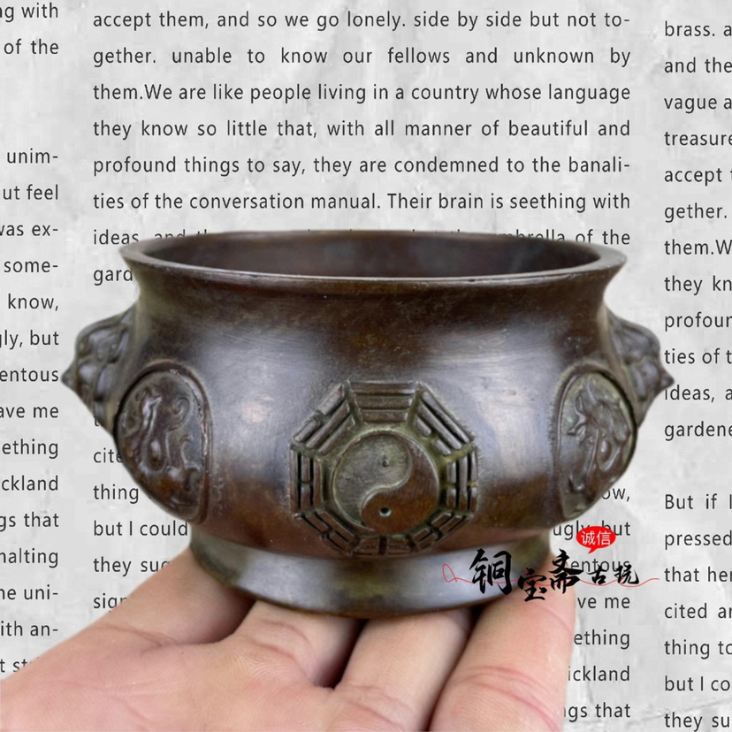 神兽香炉，古銅製，時代物 緑屋□i9*5 中国古玩 古銅 麒麟 香炉 置物 幅約26cm 重