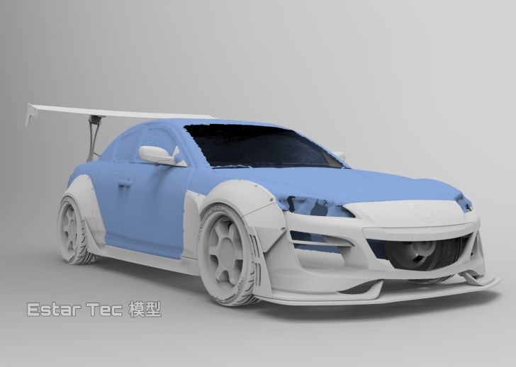 Модель автомобиля Mazda RX8 с широким кузовом, модифицированная mazda Изображение 1