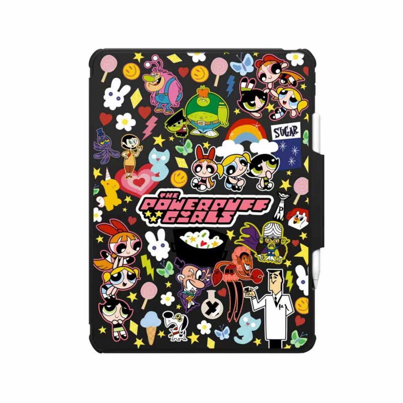 Case Co-Branded with Powerpuff Girls Suitable for Apple iPad 11Th Generation Flip Tablet Mini7/6 Protective Case Ipad10/11Th Generation Anti-Drop Shell 11inch Air6/7 Trendy Brand Celebrity Style Case Co-Branded with Powerpuff Girls Suitable for Apple iPad 11Th Generation Flip Tablet Mini7/6 Protective Case Ipad10/11Th Generation Anti-Drop Shell 11inch Air6/7 Trendy Brand Celebrity Style