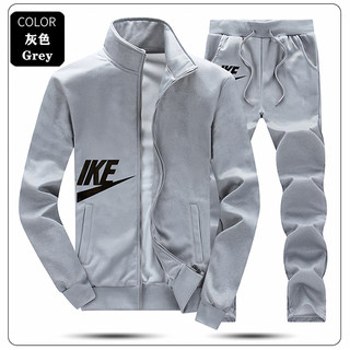 运动套装男春秋冬季2025新款大码休闲服潮青少年卫衣加绒两件套