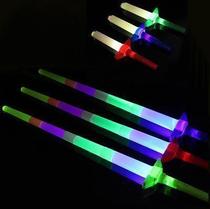Large four-section glow stick shrinking stick led fluorescent flash stick four-section telescopic magic stick cheering fluorescent stick