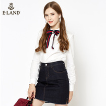ELAND clothes lovers classic college wind butterfly with sweet and fresh shirt blouses female attachment
