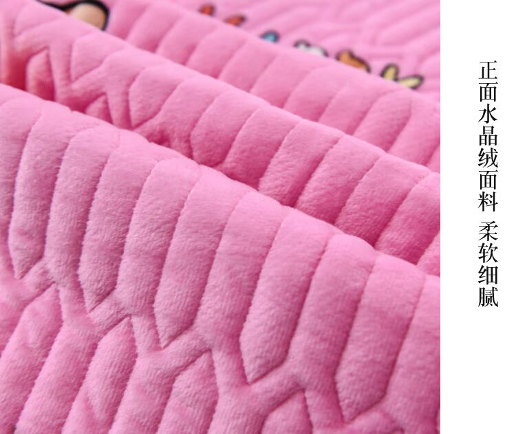 Pha lê nhung trải giường một bên nhung một bên bông mền dày drap giường cotton