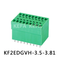 Double-layer wiring terminal KF2EDGVH-3 5 3 81 spacing 3 5 3 81mm poles 2*2P-2 * 12P