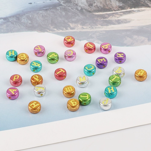 Акриловые бусины с буквами, браслет ручной работы, ожерелье, аксессуар, аксессуары, английский