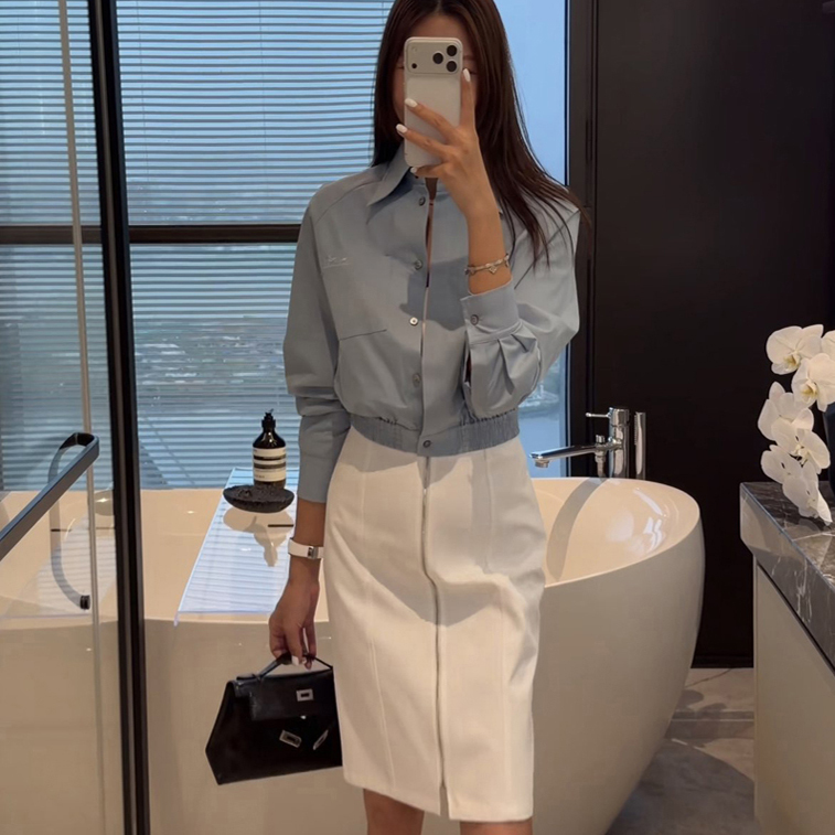 Beverly Carriages Horseman 26 Early Autumn High-End Lady's Embroidered Thin Jacket Shirt Beverly Carriages Horseman 26 Early Autumn High-End Lady's Embroidered Thin Jacket Shirt