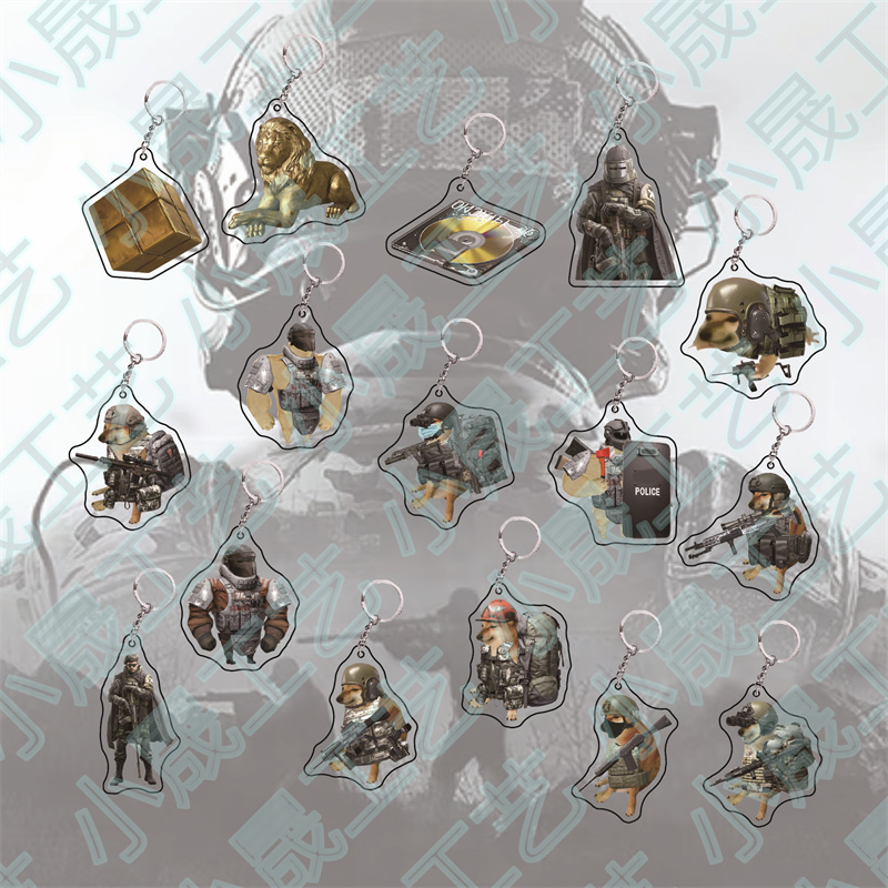 Dark Zone Breakout Pendant Acrylic Keychain Peripheral Funny Backpack Pendant Expression Creative Gift for Classmates Dark Zone Breakout Pendant Acrylic Keychain Peripheral Funny Backpack Pendant Expression Creative Gift for Classmates