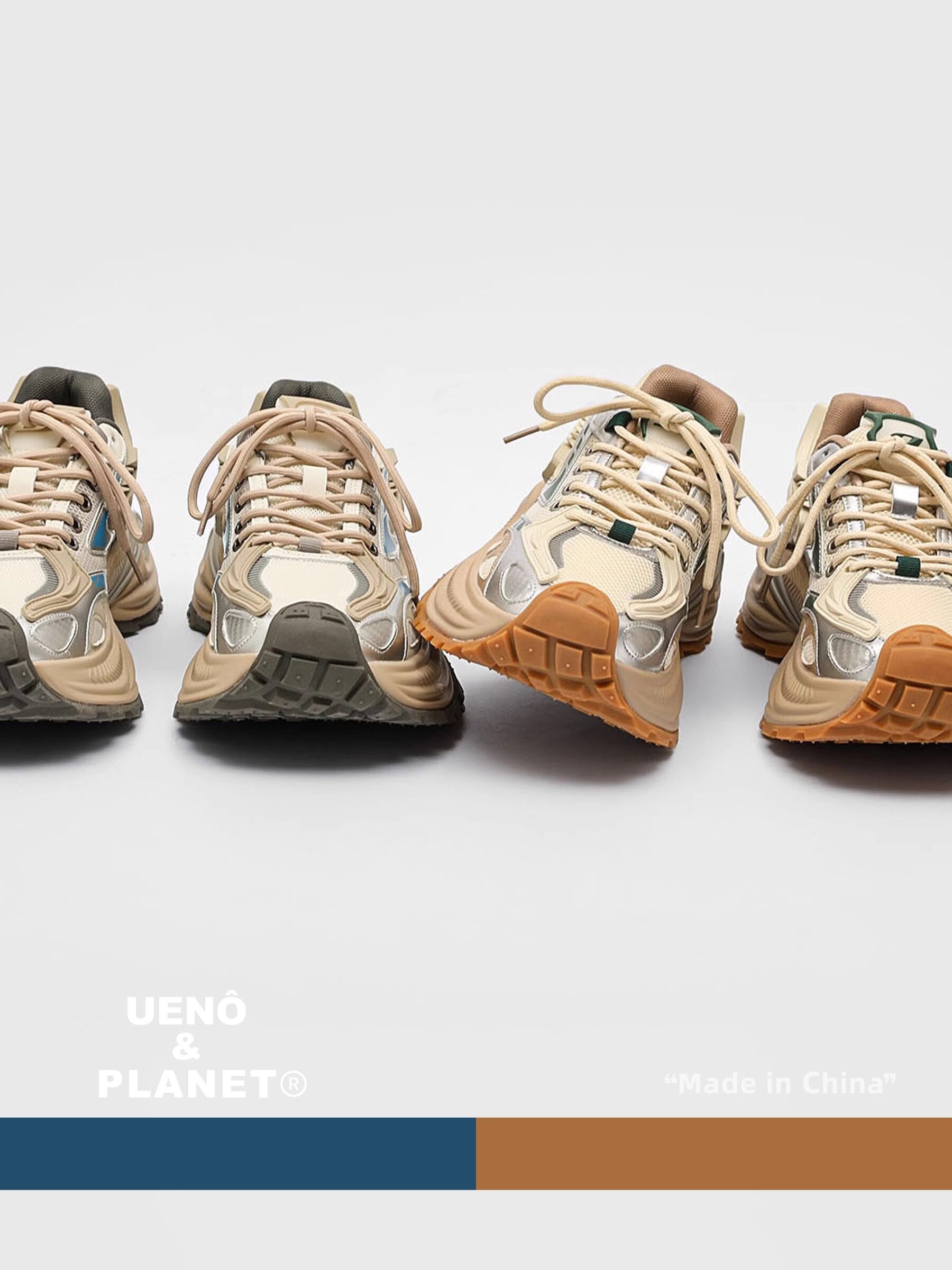 Rattlesnake Retro Outdoor Dad Shoes Thick-Soled Height-Increasing Trendy Couple Sports Casual Jogging Shoes Breathable Men's Shoes