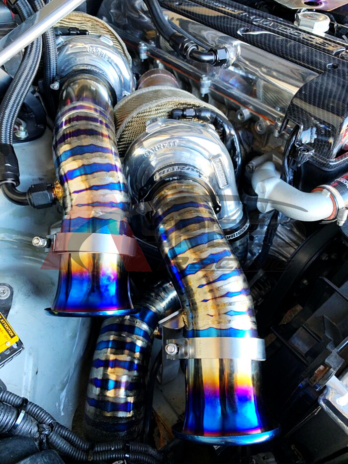 Car Modified Turbo Horn Mouthpiece, Stainless Steel Titanium Blue Air ...