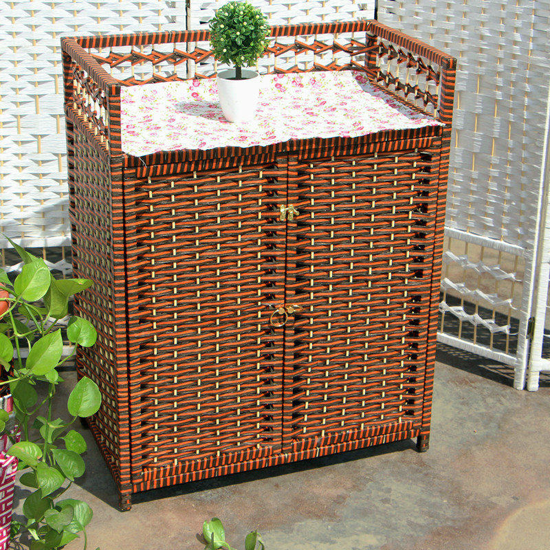 Rattan shoe rack multi-layer simple door home storage cabinet locker shoe cabinet simple modern dust-proof shoe cabinet solid wood