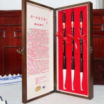 High-quality Yangmao brush 3 sets Huzhou Wang Yipinzhai Pen Zhuang Tianglian pure lake pen regular script running script cursive script seal peony painting Chinese painting Wang Yipin big letter couplet Pen Pen Pen