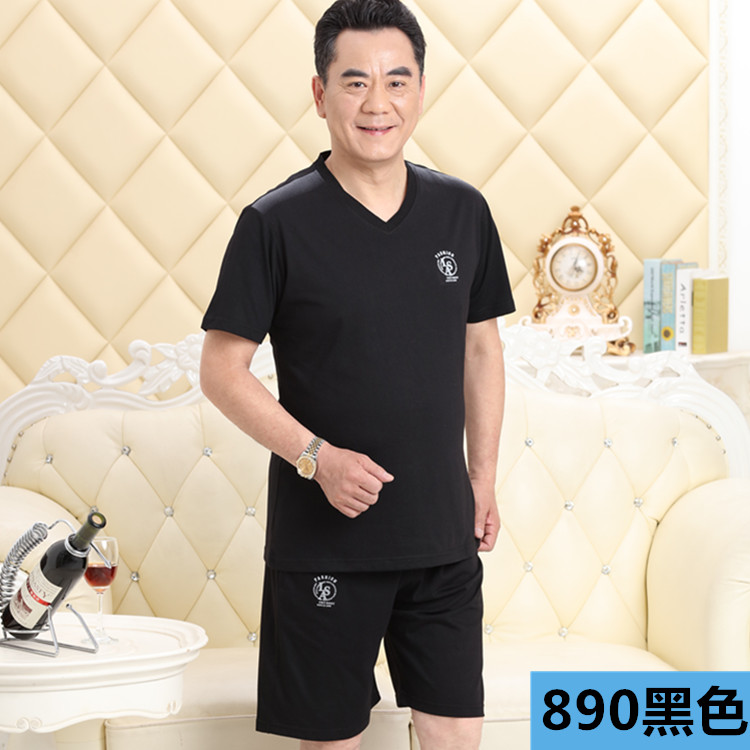 Bố mùa hè phù hợp với 50-60 tuổi người đàn ông trung niên của ngắn tay t 桖 hai mảnh ông già thể thao giản dị phần mỏng t 桖 bộ adidas nữ mùa đông