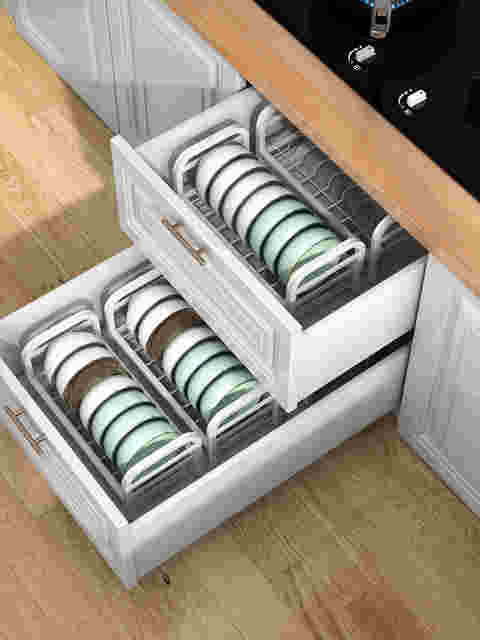 Narrow window sill dish, dish, kitchen storage rack, small size household small space cupboard storage drain bowl rack