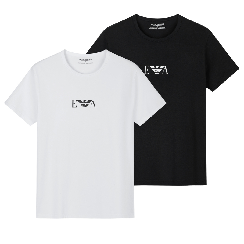 Emporio Armani Ea Armani 2-Pack Men's Slim-Fit Short-Sleeved T-Shirt 111267 Cc715