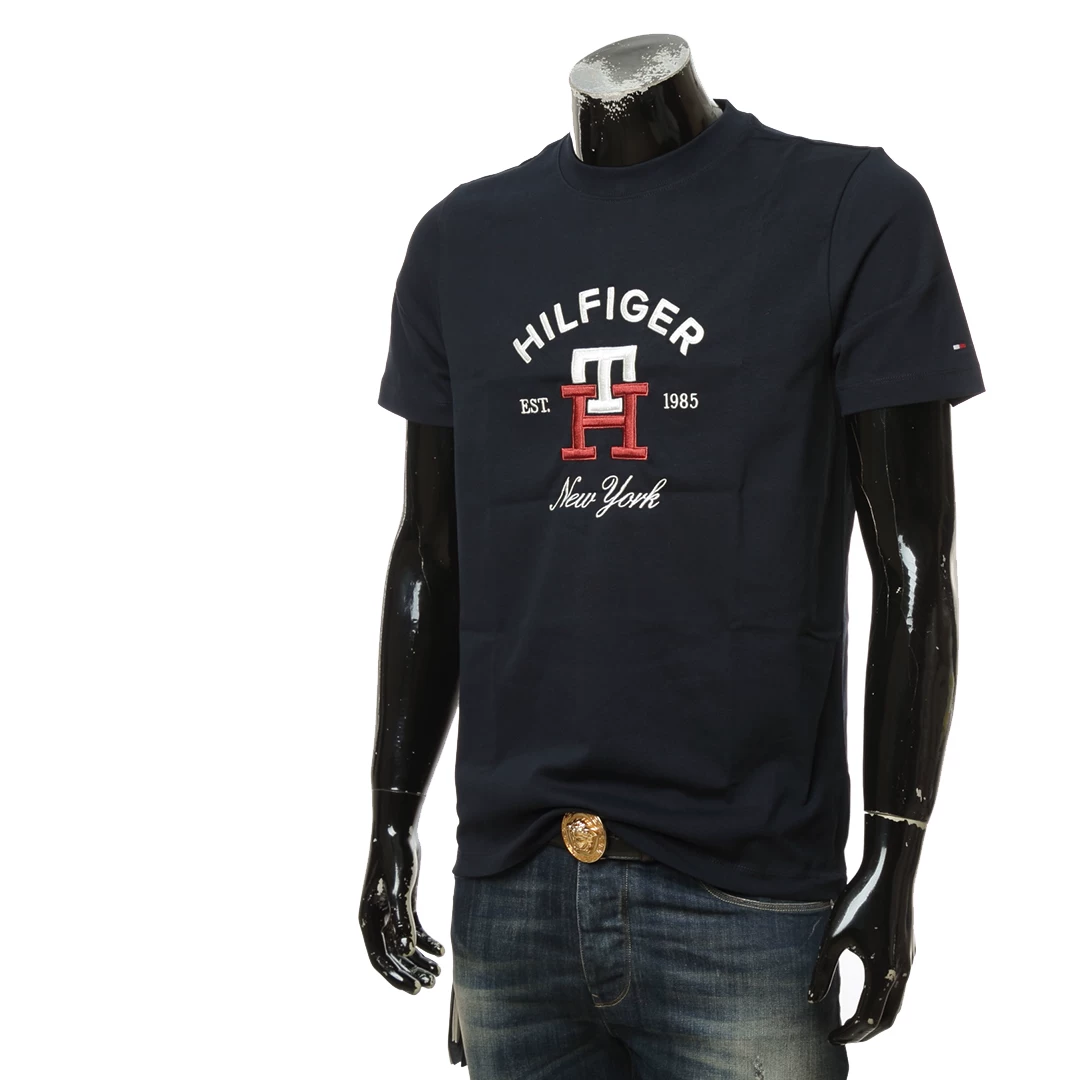 Tommy hilfiger, хлопковая футболка, с вышивкой