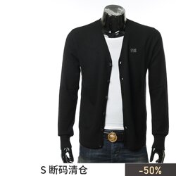 CAVALLI CLASS Cavalli ຄົນອັບເດດ: ຜູ້ຊາຍ V-neck knitted jacket cardigan sweater B5JUB805 97810