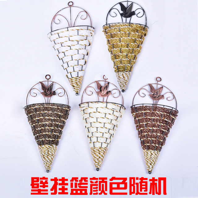 Simulated violet wall hanging fake flower indoor living room decoration flower vine plastic flower silk flower hanging wall hanging orchid rattan hanging flower