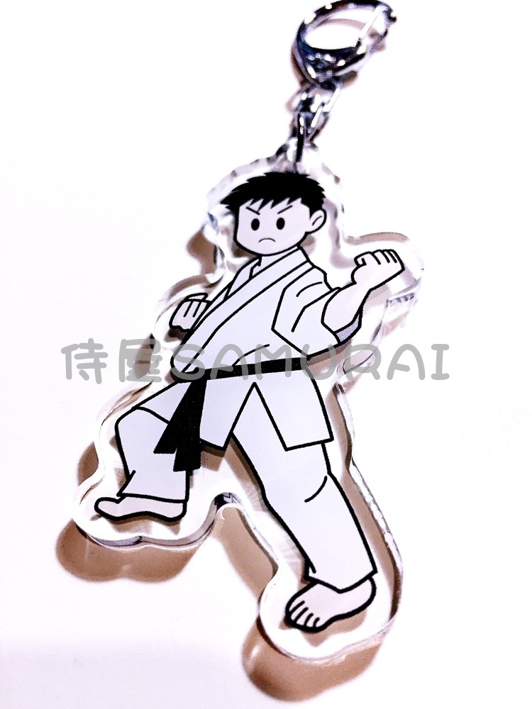(Sommelier)Spot●Karate-shaped keychain●Karate peripheral gift Souvenir equipment bag pendant