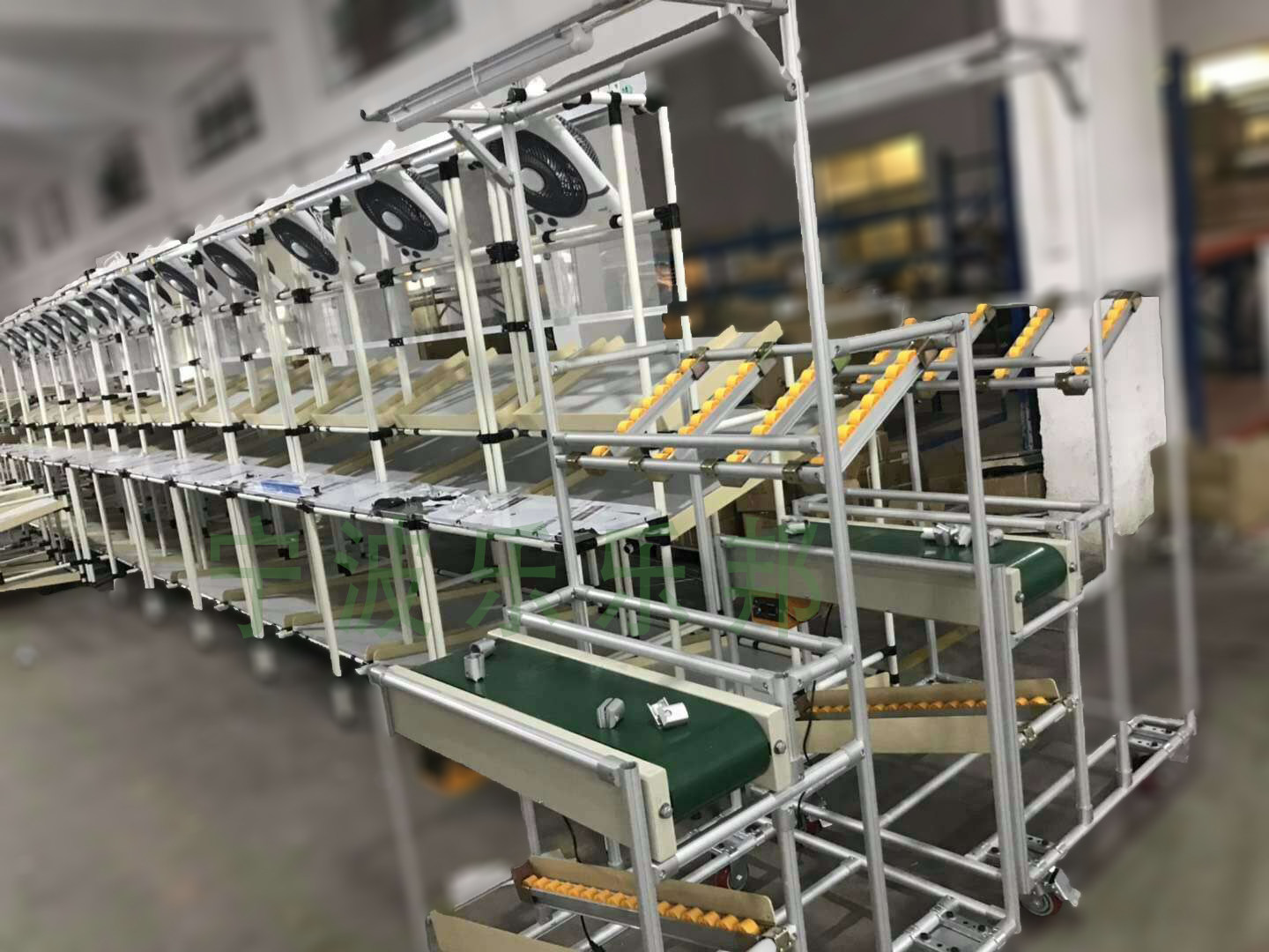 Climbing conveyor line logistics sorting conveyor belt conveyor mobile lifting anti-static workbench operation table