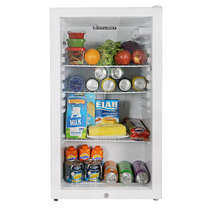 European BC-80 White tempered glass with lock single door refrigerator small refrigerator refrigerator food sample cabinet